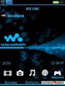 Walkman Blue Neon