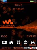 Walkman Orange Neon