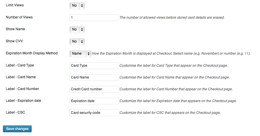 offline credit card processing for woocommerce visser labs credit card disclaimer examples