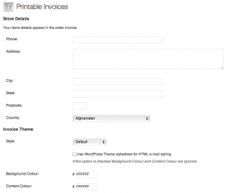 printable invoices