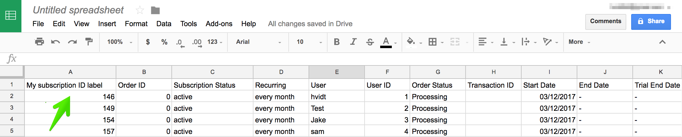 Edit WooCommerce data in Google Sheets